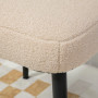 Sittpall Teddy Fleece Beige 42 x 42 x 47 cm