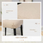 Sittpall Teddy Fleece Beige 42 x 42 x 47 cm