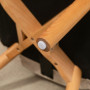 Ergonomisk Fåtölj med Fotpall Manchester-look Beige