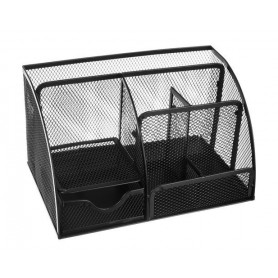 Skrivbord Organizer Penn och Pryllställ Nät Svart