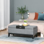 Sittbänk med Stor Förvaring, Bricka - Grå 107 x 50 x 44 cm