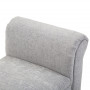 Sängbänk Linne Ljusgrå 132 x 45.5 x 58 cm
