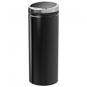 Automatisk Soptunna med Sensor Rostfritt Stål Ø30,5 x 81,5 cm svart