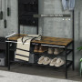 Klädhängare med Skohyllor, Memotavla, Förvaringsfack - Industriell Design