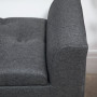 Bänk med Förvaringsutrymme 116 x 44 x 58 cm Mörkgrå