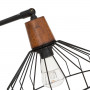 Bordslampa Metall Svart "Cafe" H.47 cm