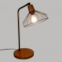 Bordslampa Metall Svart "Cafe" H.47 cm