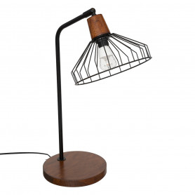 Bordslampa Metall Svart "Cafe" H.47 cm