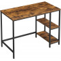Skrivbord med 2 Hyllor 100 x 50 x 75 cm Industriell Vintage Brun