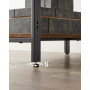 Skrivbord med 2 Hyllor 100 x 50 x 75 cm Industriell Vintage Brun