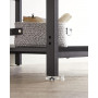 Skrivbord - Datorbord med 2 Hyllor 120 x 60 x 75 cm Industriell Svart
