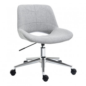 Kontorsstol Ljusgrå Ergonomisk Sits H. 42 till 51,5 cm