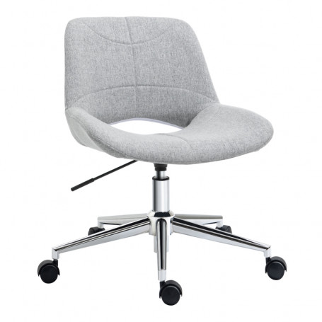 Kontorsstol Ljusgrå Ergonomisk Sits H. 42 till 51,5 cm