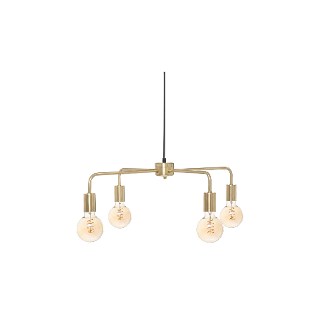 Pendellampa Guld Metall 4 Lampor "Keli" D.69 cm