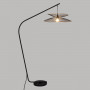 Golvlampa Båge Metall Svart  "Alara" H.177 cm