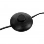 Golvlampa Båge Metall Svart  "Alara" H.177 cm