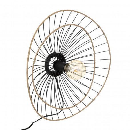 Vägglampa Metall Svart "Alara" D.45 cm