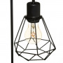 Bordslampa Metall Svart "Flave" H.46 cm