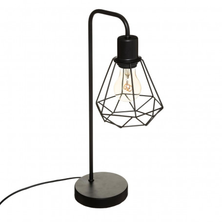 Bordslampa Metall Svart "Flave" H.46 cm