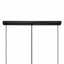 Pendellampa Metall Svart 3 Lampor "Flave"  L.56 cm