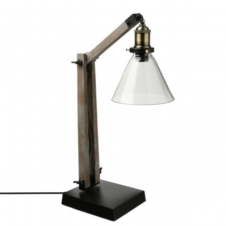 Bordslampa Trä Glas "Alak" H.59 cm