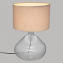 Bordslampa Glas Vit "Melly" H.60 cm