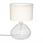 Bordslampa Glas Vit "Melly" H.60 cm