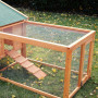 Smådjursbur / Kaninbur med Koja 309 x 79 x 86 cm