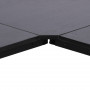 L-format Hörnskrivbord Svart 150 x 150 x 76 cm