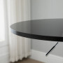 Rund Barbord Höjdjusterbar Ø61 x 70-90 cm Stål Svart
