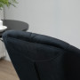 2 st Barstolar Ergonomisk Sammet Svart Sits H. 60-81,5 cm