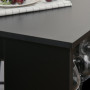 Barbord / Köksö med Hyllor Svart 115 x 50 x 102,7 cm