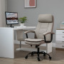 Kontorsstol med Massagefunktion i 2-punkt Beige Tyg