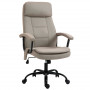 Kontorsstol med Massagefunktion i 2-punkt Beige Tyg