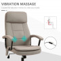 Kontorsstol med Massagefunktion i 2-punkt Beige Tyg
