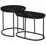 Satsbord 2st Marmor Stil / Soffbord Set