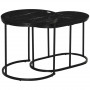 Satsbord 2st Marmor Stil / Soffbord Set