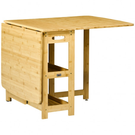 Fällbart Matbord 4-6 Personer Plats- Sparande 149,5 x 80 x 73,5 cm