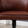 Kontorsfåtölj Brun Läder 58,5 x 62 x 91 cm