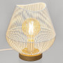 Bordslampa Metall Vit "Jena" H.28 cm