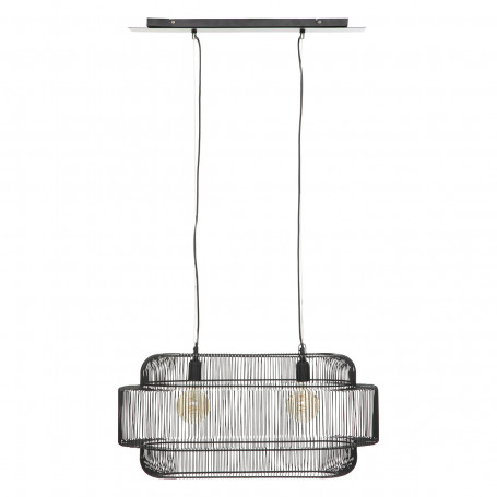 Hänglampa Metall Svart 2 Lampor "Stora" D.72,5 cm