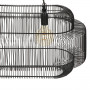 Hänglampa Metall Svart 2 Lampor "Stora" D.72,5 cm