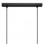 Pendellampa Svart Metall 5 Lampor "Jake" L 120 cm
