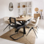 Golvlampa Tripod Bambu Svart "Suny" H.145 cm