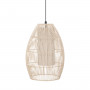 Hänglampa Rotting Natur "Macy", D.28 cm