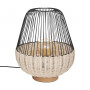 Bordslampa Mix Natur och Metall "Anea" H.36 cm
