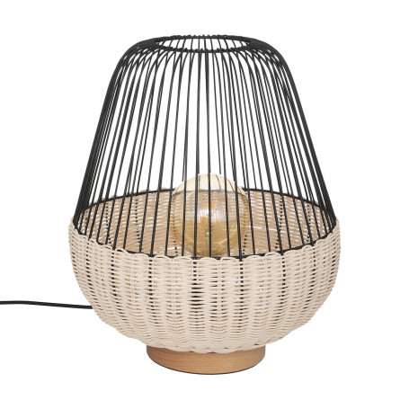 Bordslampa Mix Natur och Metall "Anea" H.36 cm