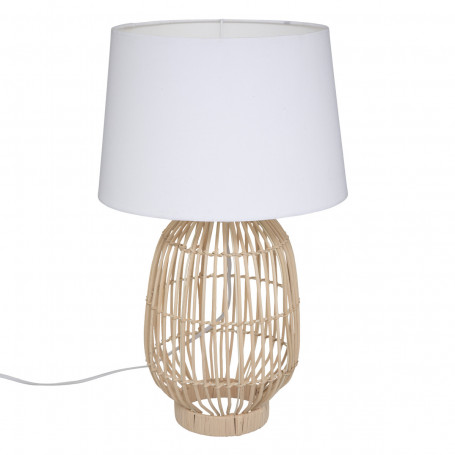 Bordslampa Rotting Vit "Lucia" H49 cm