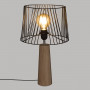 Bordslampa Trä Metall Svart "Joe" H.46 cm