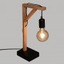 Bordslampa Trä Svart "Wild" H.46 cm